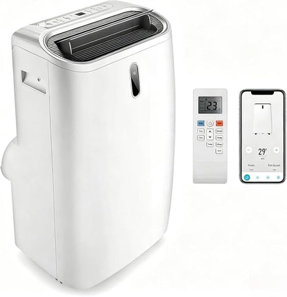 ❄️ KOMFOTTEU Climatiseur Mobile 14000 BTU – 5-en-1 WiFi, Silencieux, Pour Pièces 40m²